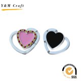 Promotion Gift Crystal Heart Stone Folding Purse Hook