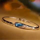Fashion Jewelry Water Drop Vintage Silver Bracelet Crystal Bracelet