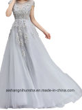 Lace Flower Evening Dress Crystal Beaded Formal Sleeve Evening Dress