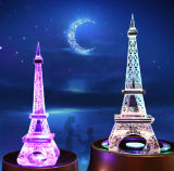 K9 Material High Quality and Beautiful Crystal Color Eiffel Tower