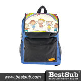 Sublimation Kids School Bag (Blue w/ Black Pocket)