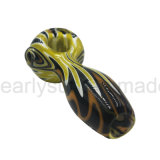 Glass Hand Pipe with Ceres Galaxy Fumed Frit Spoon (ES-HP-471)