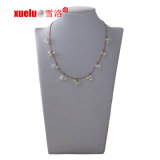 Fashion Jewelry Leather Freshwater Pearl Necklace for Christmas Gift