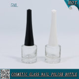 5ml Cylinder Clear Nail Varnish Bottle Empty Nail Polish Glass Bottle