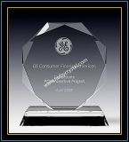 Crystal Octagon Award Plaques 6