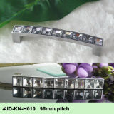 96mm Pitch Cube Diamond Bling Crystal Glass Drawer Handle