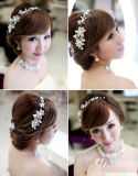 Romantic Crystal Pearl Flower Hairpin Tiara Bridal Crown Hair