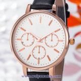 OEM Leather Strap Lady Quartz Wist Watches, Ladies Watch (WY-17030B)
