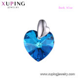33697 Xuping Women Heart Shape Pendant Crystals From Swarovski