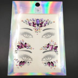 One Set 2 PCS Body Jewel Sticker Eye Sticker Temporary Face Tattoo Sticker for Festival (SR-34)