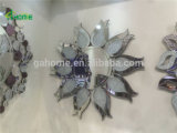 Flower Shape New Design Crystal Wall Mirror
