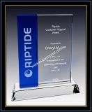 Crystal Award Plaques / Vertical Blue Plaque 7