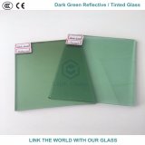4mm F Green Dark Green  Reflective Glass with Ce & ISO9001 for Glass Window