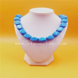 Fashion Natural Gemstone Turquoise with Six Sides Cutting Angle Beads