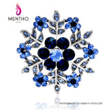 New Simple Fashion Jewelry Alloy Snowflake Shape Rhinestone Brooch 3colors