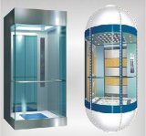 Machine Room-Less Panoramic Elevator of Japan Technology (round or square)