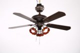 42 Inch Natural Wind Ceiling Fan Light with Tiffany Lampshade