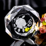 Rose Style Creative Crystal Ashtray Transparent Ashtray