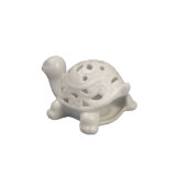 Whithe Porcelain Tortoise with Hollow Design