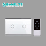 Stylish Look 2 Way Remote Control Switch Automatic Transfer Glass Touch