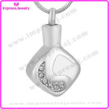 Lockets for Ashes Rhombus Pendants with Crystals Ijd9680