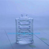 Round Featured Perfume Clear Glass Bottle 100ml