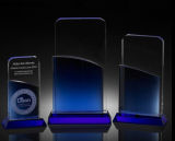 New Design Blue K9 Optical Crystal Trophy