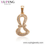 32534 Wholesale Fashion Lady Gold Plated Round CZ Jewelry Pendant