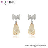 Xuping Hot Sale Latest Fashion Crystals From Swarovski Wings Heart Shape Crystal Earring Designs
