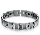 Men Jewelry Healing Magnetic Bangle Balance Health Bracelet Silver Titanium Bracelets Speical Design for Men