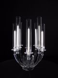 Crystal Galss Tube Candleholder for Home Decoration