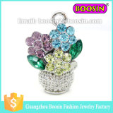 Fashion Natural Jewelry Crystal Sun Flower of Life Pendant Charm