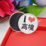 Fashionable Cheapest Round Home Crystal Glass Fridge Magnet