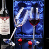 High Quality Customized Promotion Gift Diamond Crystal Red Wineglass