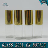 3ml Cylinder Empty Perfume Glass Mini Roll on Bottle