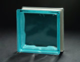 190*190*80mm Sapphire Cloudy Glass Block