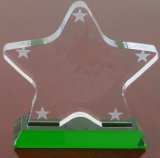 Super Star Crystal Trophy-Green Base