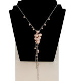 Classic Glass Bead Long Necklace N708