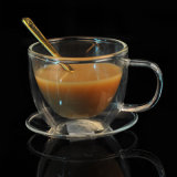 Coffee Mug Heat Resistant Double Wall Glass Borosilicate Drinking Glass