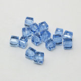 Cube Square Shape Faceted Beautiful Crystal Glass Loose Beads for Jewelry Making