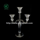 Glass Candle Holders for Party Decoration with Three Posts (10*22.5*33.5)