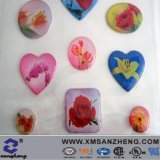 Custom Epoxy Resin Domed Tesa Adhesive Tear Resistant Colorful Crystal Stickers