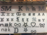 Top Quality Custom Stickers Hotfix Pointback Rhinestone Stickers Iron on Icon Patches (HF-Icon)