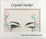 New Design Custom Self-Adhesive Rhinestone Jewels Face Sticker for Party Makeup