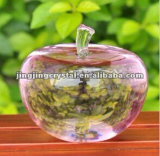 Crystal Glass Faceted Apple Wedding Gift