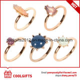 Latest 5PCS/Set Gem Golden Beauty Women Ring Set