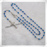 Wood Rosary, Glass Rosary, Pearl Rosary, Alloy Metal Rosary, Hematite Rosary, Plastic Blue Beads Rosary (IO-cr046)
