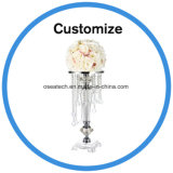 Unique Crystal Candelabra Flower Wedding Table Decoration Centerpieces
