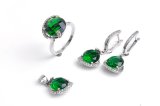 Fashion 925 Sterling Silver Jewelry Set with Round Cut CZ