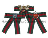 New Style Hot Sell Decotative Fabric Ornament Colorful Elegant Bowknot Brooch (E01)